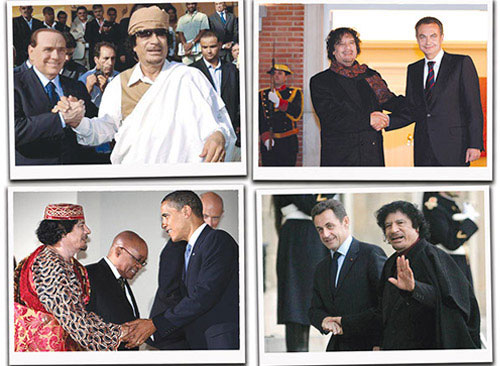 SARKOZY Y CAMERON VISITAN LIBIA EN SU PRIMERA VISITA DESPU&EacuteS DEL GADAFI