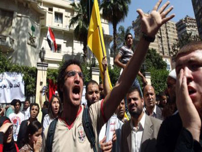 Egipcios se manifiestan contra el régimen saudí