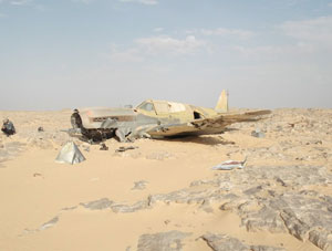 Descubrir un avi&oacuten en el desierto 70 a&ntildeos después de haberse desaparecido