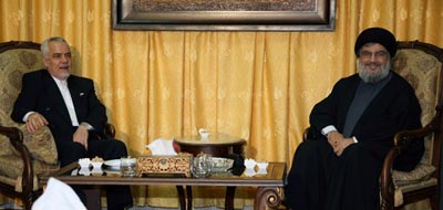 Nasrallah recibe el primer vicepresidente iraní