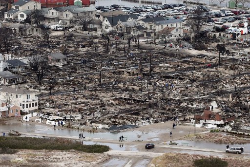 Da&ntildeos en EEUU por cicl&oacuten Sandy podr&iacutean llegar a USD 50.000 millones