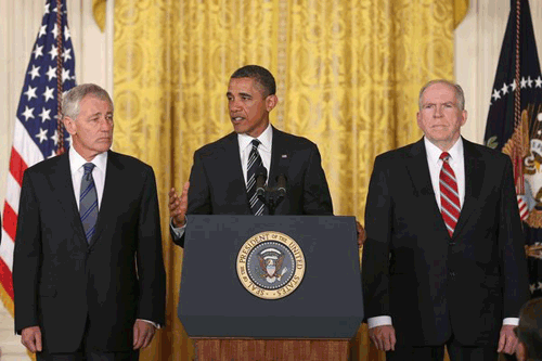 Polémica sobre nombramientos de Obama para dirigir el Pentágono la CIA