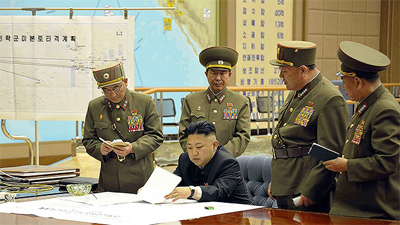 Foto oficial del plan norcoreano de ataque a EEUU