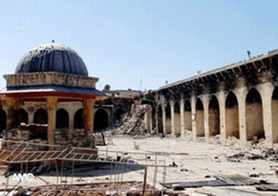 El Frente al-Nusra destruye el minarete de la Gran Mezquita de Alepo