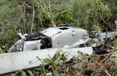Confirman muerte de ocupantes del helicóptero que cayó en Perú