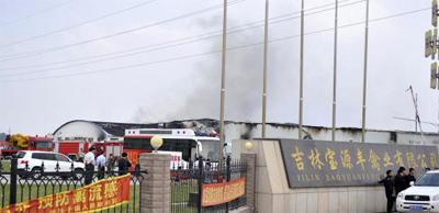 Cientos muertos por incendio en una planta avícola en China