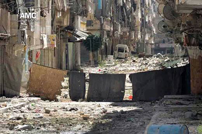 El barrio de Jaldiyé, en el corazón de Homs, devastado por la guerra
