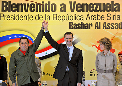 Dialogan presidentes de Siria y Venezuela