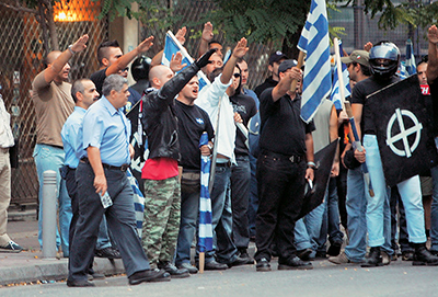 Amplia operación judicial en Grecia contra partido neofascista
