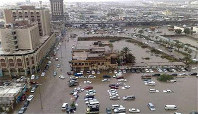Graves inundaciones en Arabia Saudita