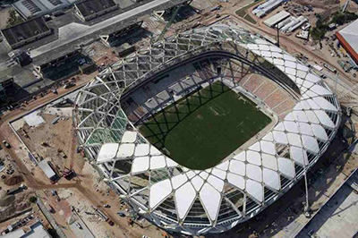 Suspenden las obras de construcción del Arena de Manaos