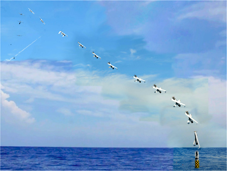 EEUU: Primer lanzamiento de un drone desde submarino sumergido