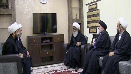 Nasrolá visita al gran Ulema iraquí Al-Nayafi