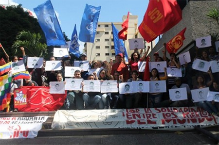 Solidaridad bolivariana con los 43 estudiantes mexicanos