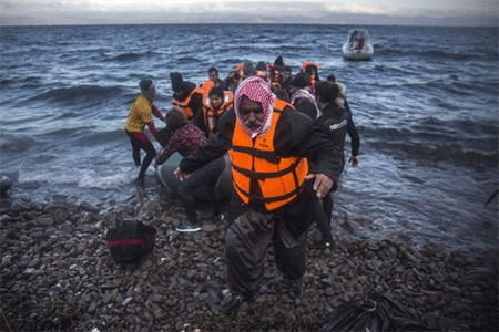 Desembarco en una isla de Grecia
