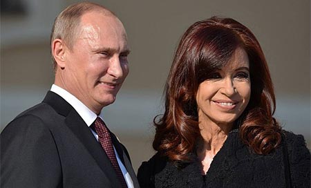 Kirchner llega a Rusia en una visita oficial 