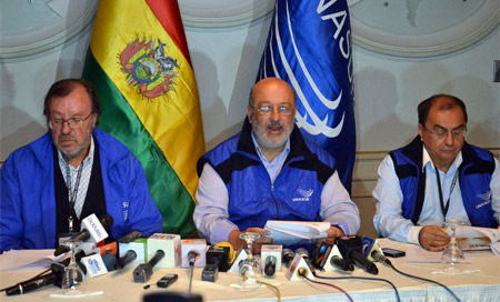 Unasur entregará hoy informe preliminar de elecciones bolivianas