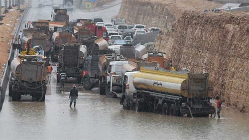 Las lluvias torrenciales inundan ciudades de Arabia Saudí