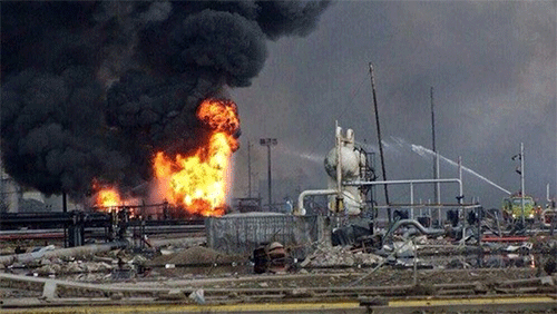 Víctimas del accidente en la planta petroquímica mexicana