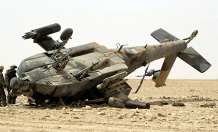 Nueve muertos al estrellarse un helicóptero del Ejército iraquí