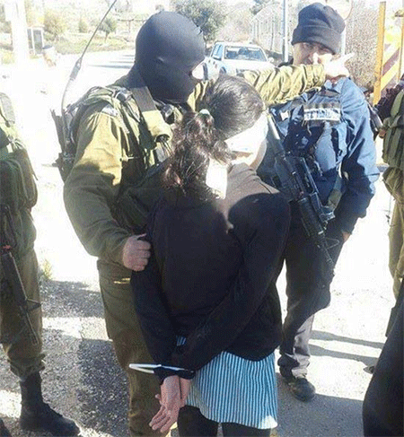 La ocupación sionista detiene a una niña palestina y a una adolescente