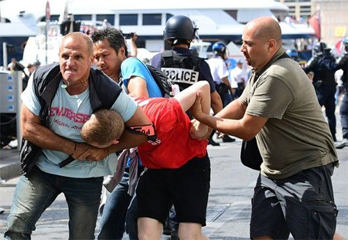Francia ha efectuado 323 detenciones en lo que va de Eurocopa