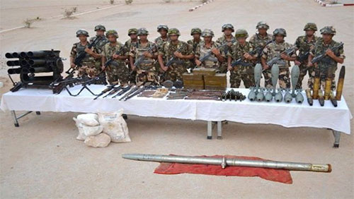 Ejército de Argelia se incauta un verdadero arsenal en el sur del país