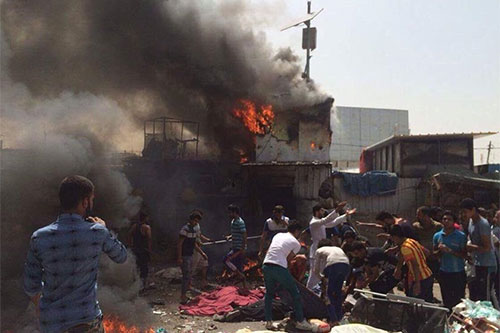 Bagdad bajo el fuego terrorista