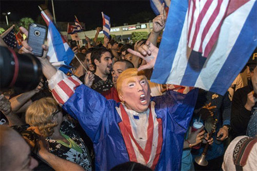 El fascismo festeja la muerte del líder de la revolución cubana
