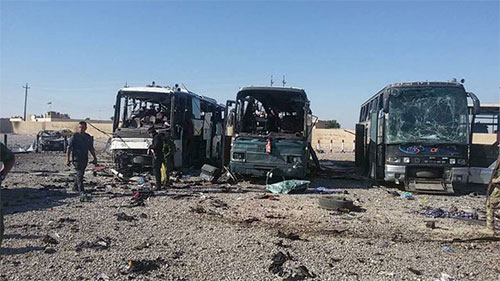 Aumenta el número de mártires por los atentados terroristas en Tikrit y Samaraa