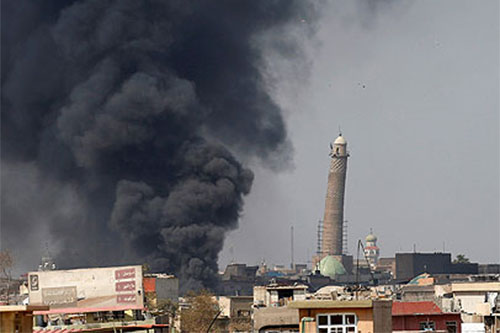 Los combates se concentran en el Casco Viejo de la ciudad de Mosul