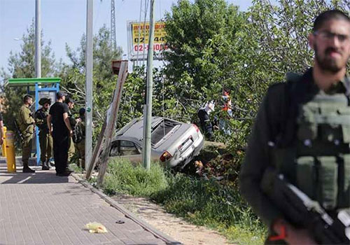 Muere un soldado sionista atropellado cerca de Ramala