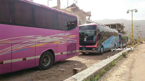 Los últimos armados abandonan la localidad siria de Madaya