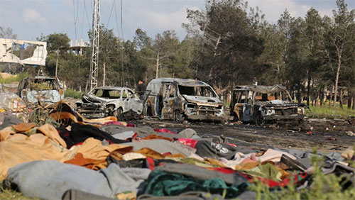 Asciende a 126 el número de muertos en el atentado al convoy de evacuados