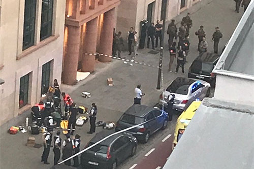 Un hombre abatido tras atacar a dos militares en Bruselas