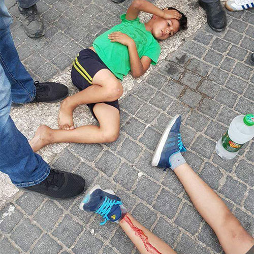 Un colono israelí atropella a cuatro niños palestinos