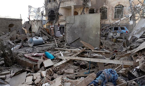 La aviación saudí bombardea una vivienda civil en el norte de Yemen