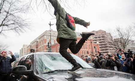 Washington: Manifestaciones contra Trump se vuelven violentas