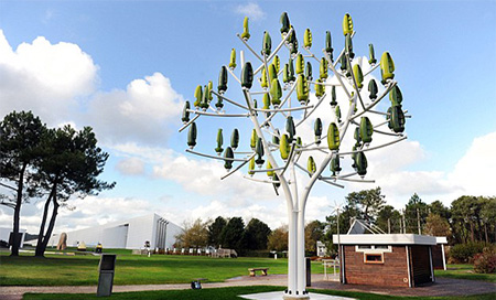 Desarrollan un árbol artificial que genera electricidad