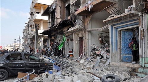 Terroristas atacan dos sedes de las fuerzas de seguridad en Homs