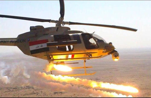 Aviación iraquí ataca agrupaciones de Daesh cerca de la frontera siria
