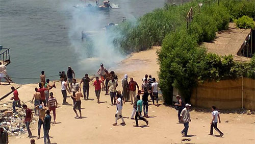Choques entre la Policía y residentes de una isla de El Cairo