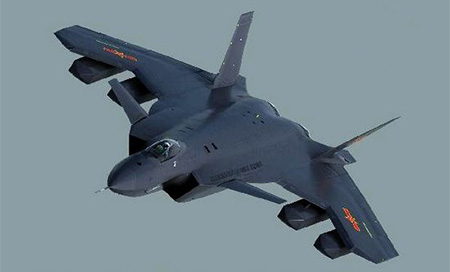 China pone en servicio al enorme caza furtivo J-20 