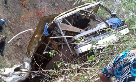Un autobús se vuelca en Chiapas, sur de México