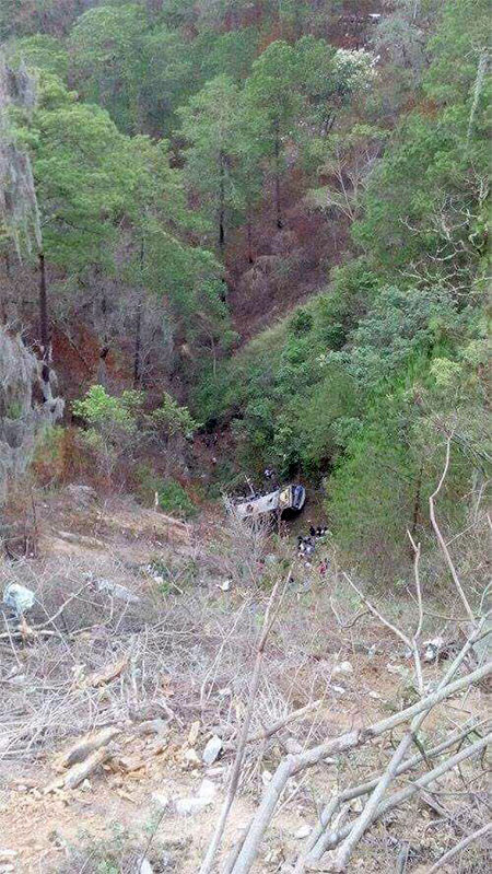 Un autobús se vuelca en Chiapas, sur de México
