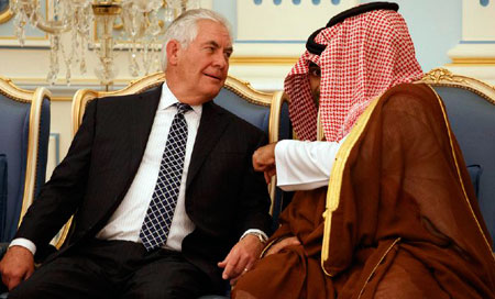 Tillerson acusa a Irán de agravar la situación en Oriente Próximo
