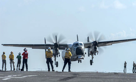 Se estrella un avión de la Armada de EEUU en el pacífico