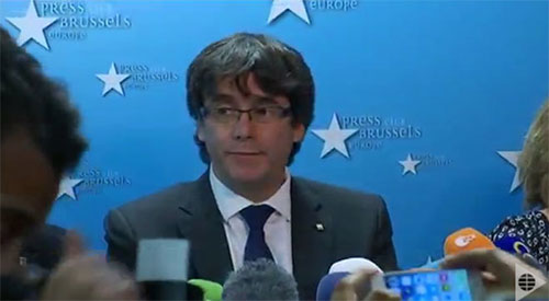 Puigdemont asegura que no va a pedir asilo político en Bruselas