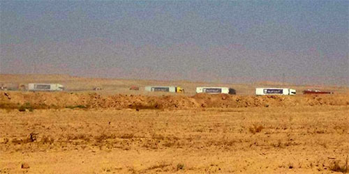 Llega a Deir Ezzor el primer convoy con ayuda humanitaria