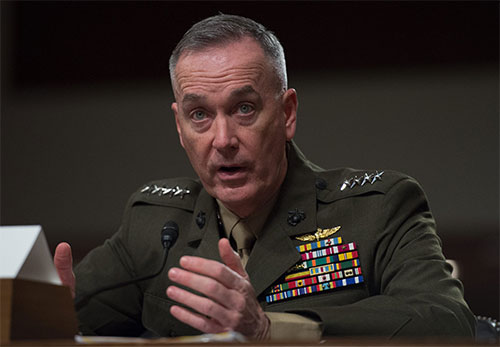 Dunford afirma que Teherán está cumpliendo con su parte del acuerdo nuclear